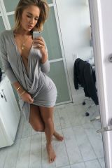 Grey dress, so hot