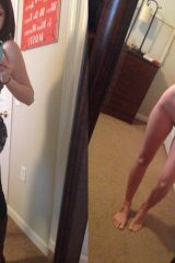 Brunette Amateur With and Without