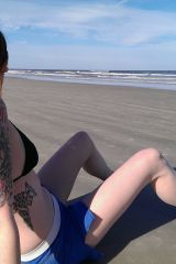 My wife on the beach. [oc]