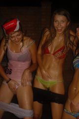 Girls getting wet