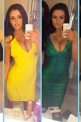 Abigail Ratchford in each outfit