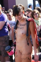 Alice Kingsnorth naked on Folsom Street Fair