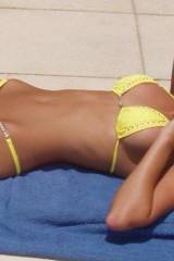 I wish I had more of this tanned beauty. Yum.