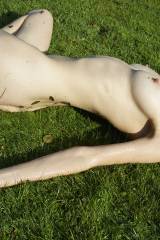 Saskia de Brauw on the grass (X-post /r/NSFWfashio...