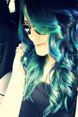 Blue/Green hair