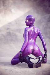 Psylocke in transparent purple