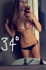 34 Degrees Celsius