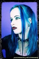 Blue haired pastry chef portrait from California D...