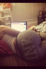 What's she looking at?