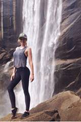 Carly Lauren on a hike through Yosemite