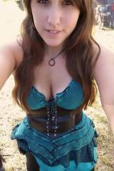 Cleavage and a corset