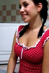 Pigtails and polka dots
