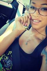 Skin Diamond car selfie ith the golden snitch in her hand