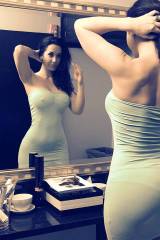 Jayden Jaymes dress as tight as a second skin