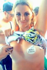 Drunk College Girl Flashes Her Pasties on a Boat P...