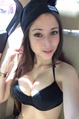 Cutie on the back seat