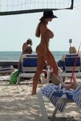 Busty young nudist on Greek island...video in comm...