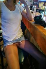 chilling at the bar