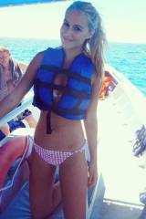 A lovely on a boat. via /r/NSFWPonytails