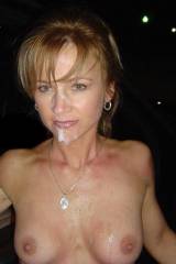 Milf took a load in her face