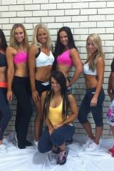 Eight athletic beauties