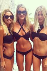 3 Black Bikinis