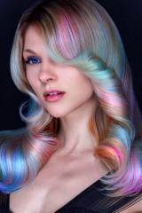 Rainbow Curls [x-post /r/sexyhair]