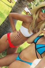 2 girls in bikinis