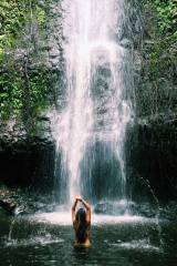 Splashing around in a waterfall