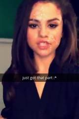 Selena Gomez new snapchat selfie (OC)