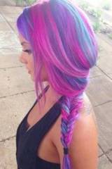 Pink and Purple Braid [x-post /r/sexyhair]