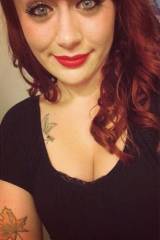 Red hair selfie.