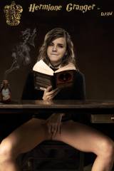 Hermione enjoying a good book