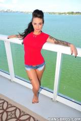 Christy Mack by the ocean (X-post /r/ModelsGoneMil...