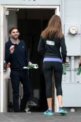 Hilary Swank in tights