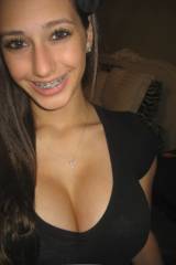 Cute girl with braces