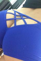 Tight butt in blue