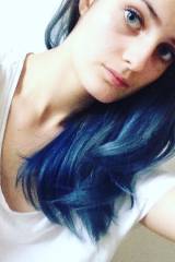 New blue hair ðŸ’¯