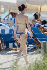 German singer Lena Meyer-Landrut at the beach [AiC...