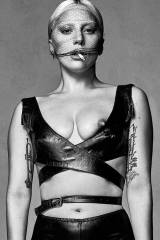 Lady Gaga flashing nip for magazine shoot.