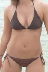 Brown bikini gap