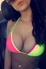 Colorful bikini top