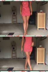 Legs in a Sun Dress&Heels❤️🌼🌺🌸☀️