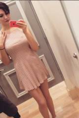 Cute dress in changing room