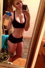 Post workout shake and selfie.