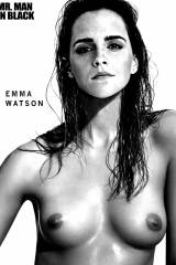 Emma Watson black and white [OC]