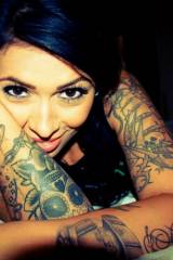 Nice girl with tatoo