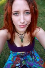 Blue eyed redheaded hipster