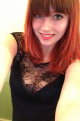 Who else likes redheads and lacy cleavage?