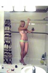 Heels, pole...stripper audition? :)